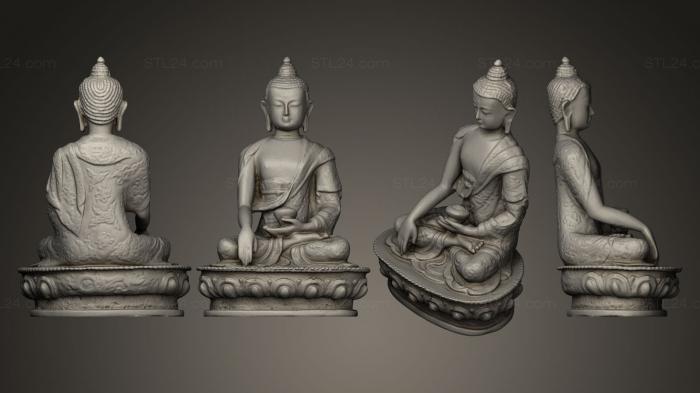 Скульптуры индийские (STKI_0062) 3D модель для ЧПУ станка